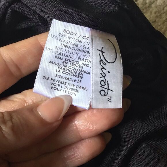 Peixoto Flamingo T Strap Black One-Piece Swimsuit - Picture 9 of 10